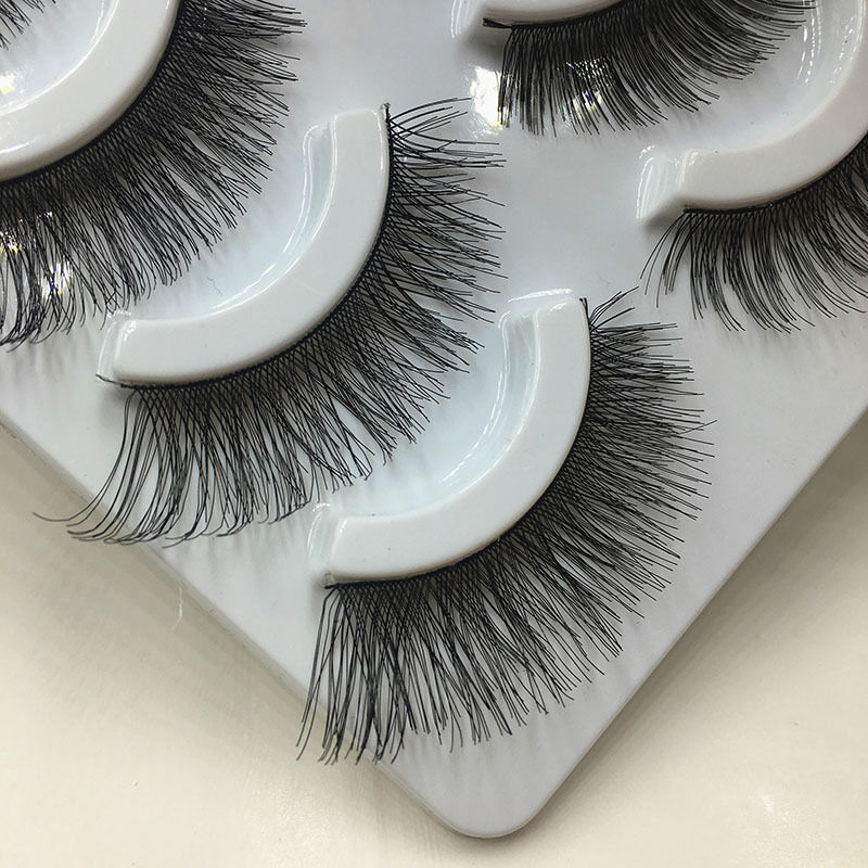 Handmade  5 Pairs Makeup Cross Thick False Eyelashes Eye Lashes Soft Nautral