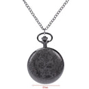 Large new quartz pocket watch Fashion trend Roman scale design magic glass  G9E4