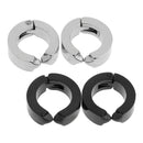 2 Pairs Punk Stainless Steel Hoop Huggie