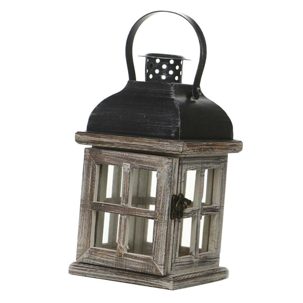 Retro Wooden Tower Candle Holder Tea Light Candlestick Wall Hanging Art 1
