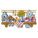 Home Cross Stitch 14CT Stamped Embroidery DIY Handwork (J169 Kitchen)