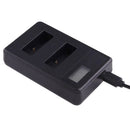 GoPro Dual Battery Charger for HERO5+/HERO6 AHDBT-501  With USB Cable For Travel