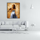 Painting By Numbers Kit DIY Violin Woman Canvas Oil Art Picture Home Decor A