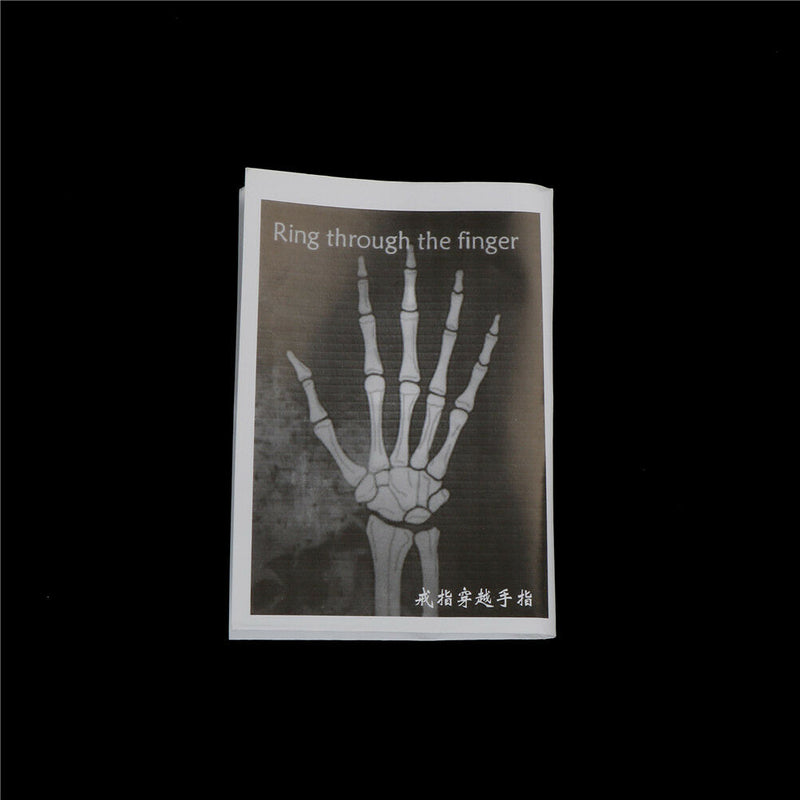 Close-Up Street Magic Gimmick Moving Ring Through Finger Magician Trick Prop  OZ