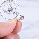 20x Scrapbooking Card Making Diamond Mini Pastel Stamping Round Brad DIYCraftAA