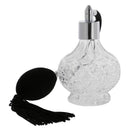 Retro Crystal Clear Glass Perfume Bottle Atomizer Refillable Fragrance Scent