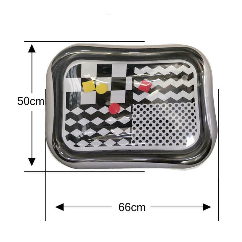 Baby Inflatable Patted Pad Water Ice Mat Cushion w/ Inflator (Geometric)