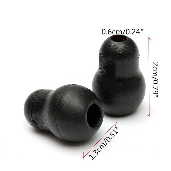 10Pcs Silicone Black Soft Eartips Earplug Earpieces For Littmann Stethoscope