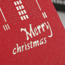 Merry Christmas Cards Xmas house tree Santa Claus Gift Cards New Year GreetiB3C