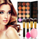 4 PCS Makeup Brush puff Brushegg 15 color Concealer