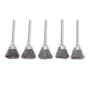 10 Pcs Stainless Steel Wire Polishing Brush Drum Set For Rotary_Tool