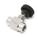 3/8" 915PSI Needle Valve Female Thread 304 Stainless Steel Flow Control Shut Off