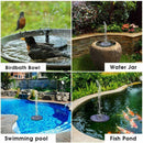 Bird Bath Fountain Solar Powered Water Pump Floating Pond Pool Garden L6A4