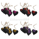 10 Wood Mini Chalkboard Hanging Tag Wedding Gifts Party Favors w/ Red Heart