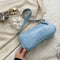 Women Totes Bags Alligator PU Elegant Shopping Shoulder Handbag (Blue)