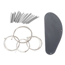 Electric Guitar Pickguard Cavity Cover Back Plate+Strings+21 Fret Fretwire