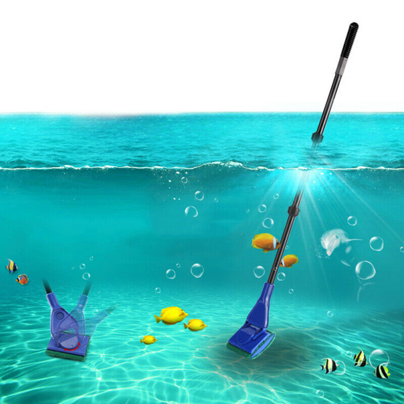 Pet Fish Tank Algae Vacuum Gravel Cleaner Magnetic Brush Aquarium Cleaning Tools