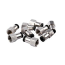 10 Pcs 1/4" PT Female Thread 6mm Push In Joint Pneumatic Quick Fittings