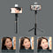 Q03S Aluminum Bluetooth Selfie Stick Tripod w/ Remote Shutter + Fill Light A
