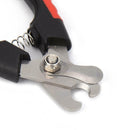 Stainless Steel Pet Nail Clipper Dog Cat Beauty Scissors Nail File (Red S) A