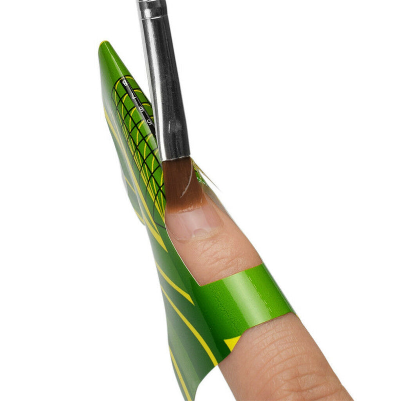 100 Pcs Nail Forms French Design Extension DIY Guide Tool Nail Art Tips Set