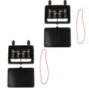 2pcs External Waterproof Dustproof Junction Boxes Cable Connector with 6 Diodes