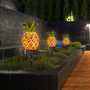 Pineapple Solar LED Lawn Light Spike Manual Control Outdoor Landscape Lamp