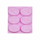 1x 6 Cell Honey Bee Silicone Mold Handmade Chocolate Soap Mould DIY Craft Tool