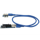 UEX101 PCI-E X1 to X1 Extension Riser Card Adapter with USB3.0 Cable A6O8