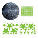 Star Moon Luminous Wall Stickers Kids Room Fluorescent Ceiling Decals (A) A