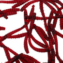 100Pcs Soft Earthworm Fishing Bait Worm Lures Hooks Baits Red