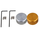 2x Aluminum Guitar Foot Nail Cap with Wrench Screws for Guitar Effects Pedal