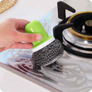 1X(Steel Ball Brush Cleaning Brush Strong Decontamination Cleaning Brush Sc