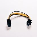 6 to 8 Pin PCI Express Power Converter Cable Cord Connector For CPU Video JR