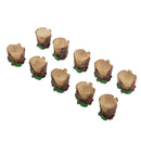 Micro Landscape Bonsai Ornament DIY Home Garden Decor 10 Pcs Mini Tree Stump