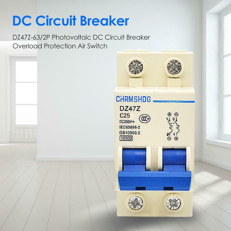 DZ47Z-63/2P Photovoltaic DC Circuit Breaker Protection Air Switch (25A) A
