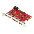 5-Port USB 3.0 To PCI-E Card Expansion Adapter 20Pin Superspeed 5Gbp for PC