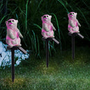 Solar Power LED Bear Colorful Lawn Light Outdoor Garden Yard Landscape Lamp