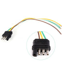 2ft Trailer Light Wiring Harness Extension 4-Pin Plug 18ALJ Flat WireConnectorLJ