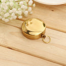 Brass Pocket Watch Style Outdoor Camping Hiking Compass Navigation Keychain LJ