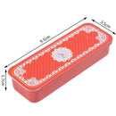 Rectangular Slide Cover Mini Iron Box Storage Pill Case Portable Tin Containe ly