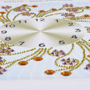 DIY Special Shaped Diamond Painting Floral Wall Clock Crafts Embroidery Kit