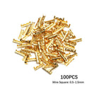 100Pcs/Set U-Type Docking Connector Line Pressing Button Quick Connect Term L1E1