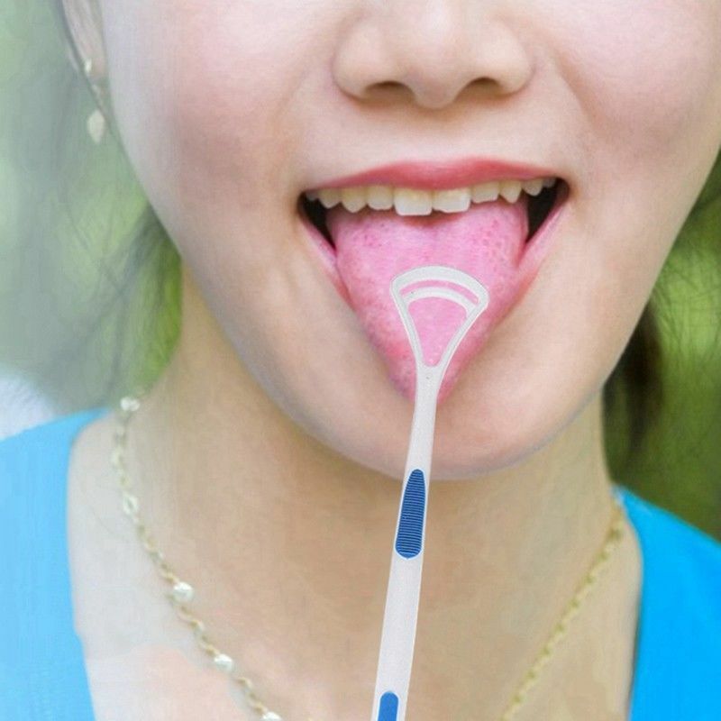 2X/Set Soft Tongue Cleaner Scraper Dental Mouth Oral Clean Heath Care Brush//