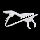 1Pc White 6mm Microphone Lapel Tie Clip Ring for Lapel Lavalier Mic Replacement