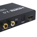 1x1 HDMI Audio Splitter,4K HDMI Audio Extractor HDMI to SPDIF &L/R Converter