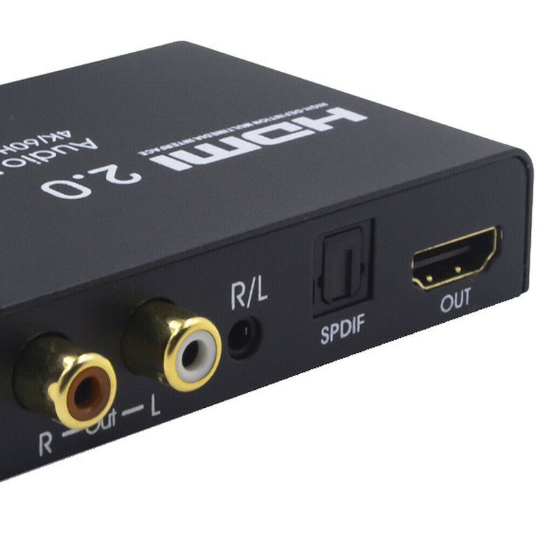 1x1 HDMI Audio Splitter,4K HDMI Audio Extractor HDMI to SPDIF &L/R Converter