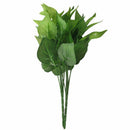 1 Bunch Plastic Leaf Artificial Silk Simulation Green Plant Radish Decor Ho B7P6