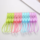 12pcs Plastic clothespins windproof clothes pegs Portable Bra Sock towel clS Hn