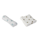 100% Cotton Baby Infant Swaddle Wrap Swaddling Blanket for 0-3 Years 2Pcs